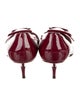 Miu Miu Patent Leather Bow Accents Pumps