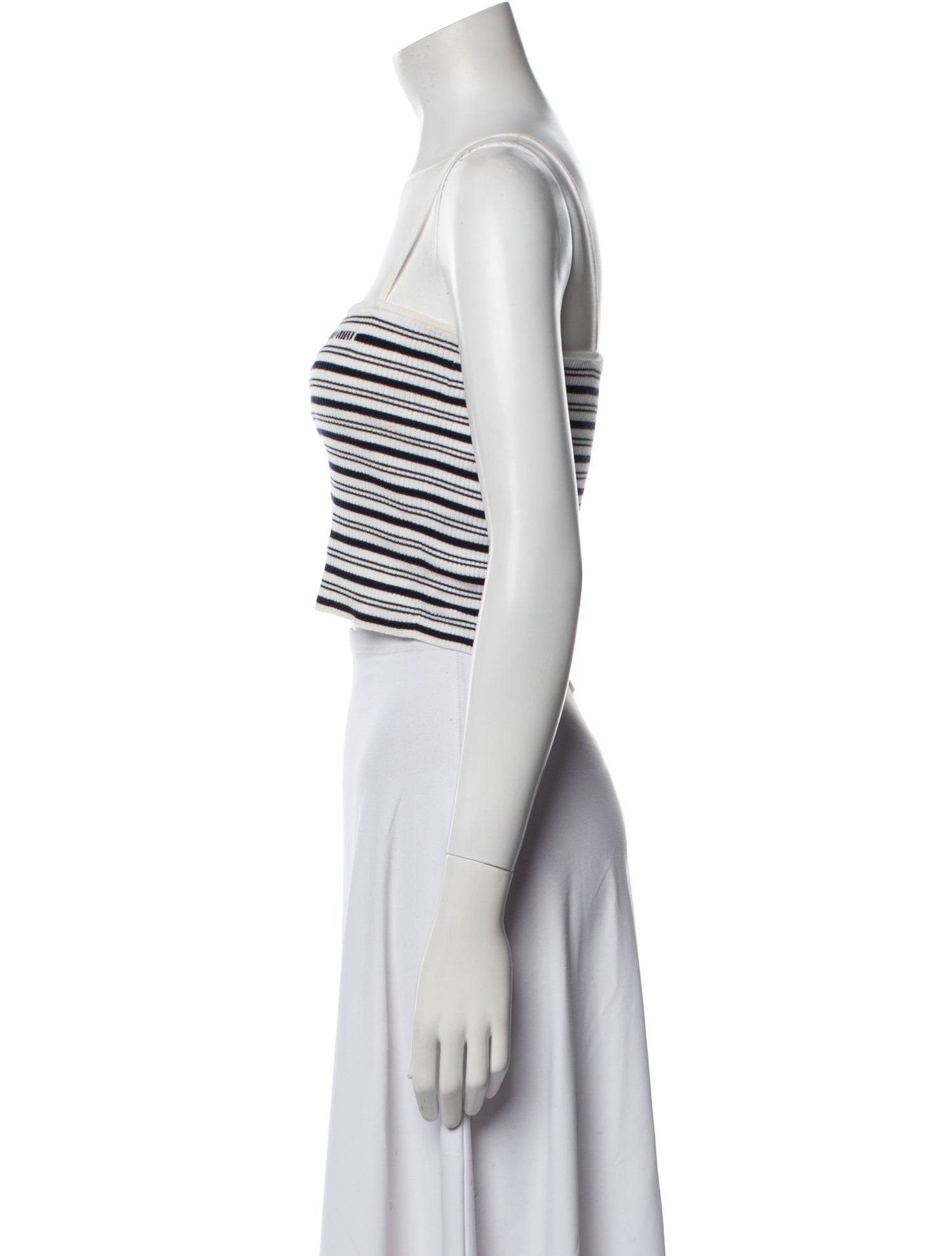 Miu Miu 2021 Striped Crop Top