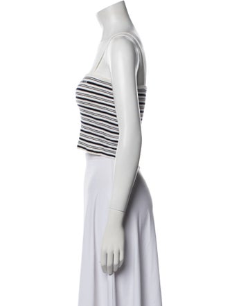 Miu Miu 2021 Striped Crop Top