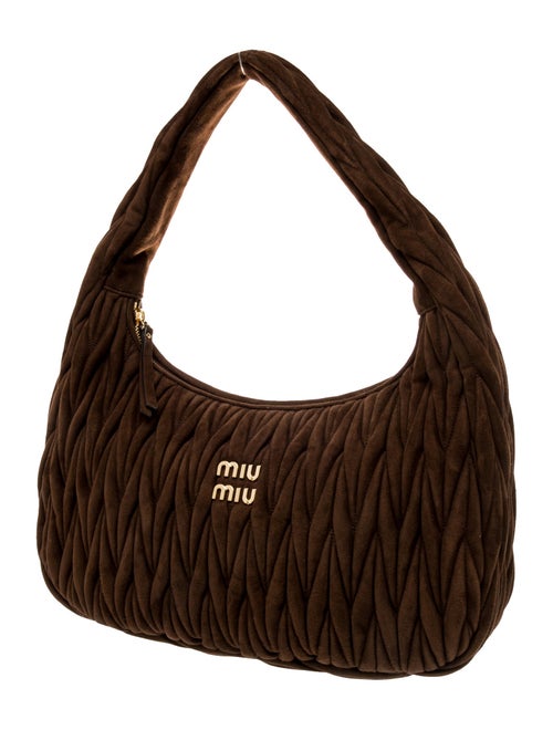 Miu Miu Suede Matelasse Wander XL 2025