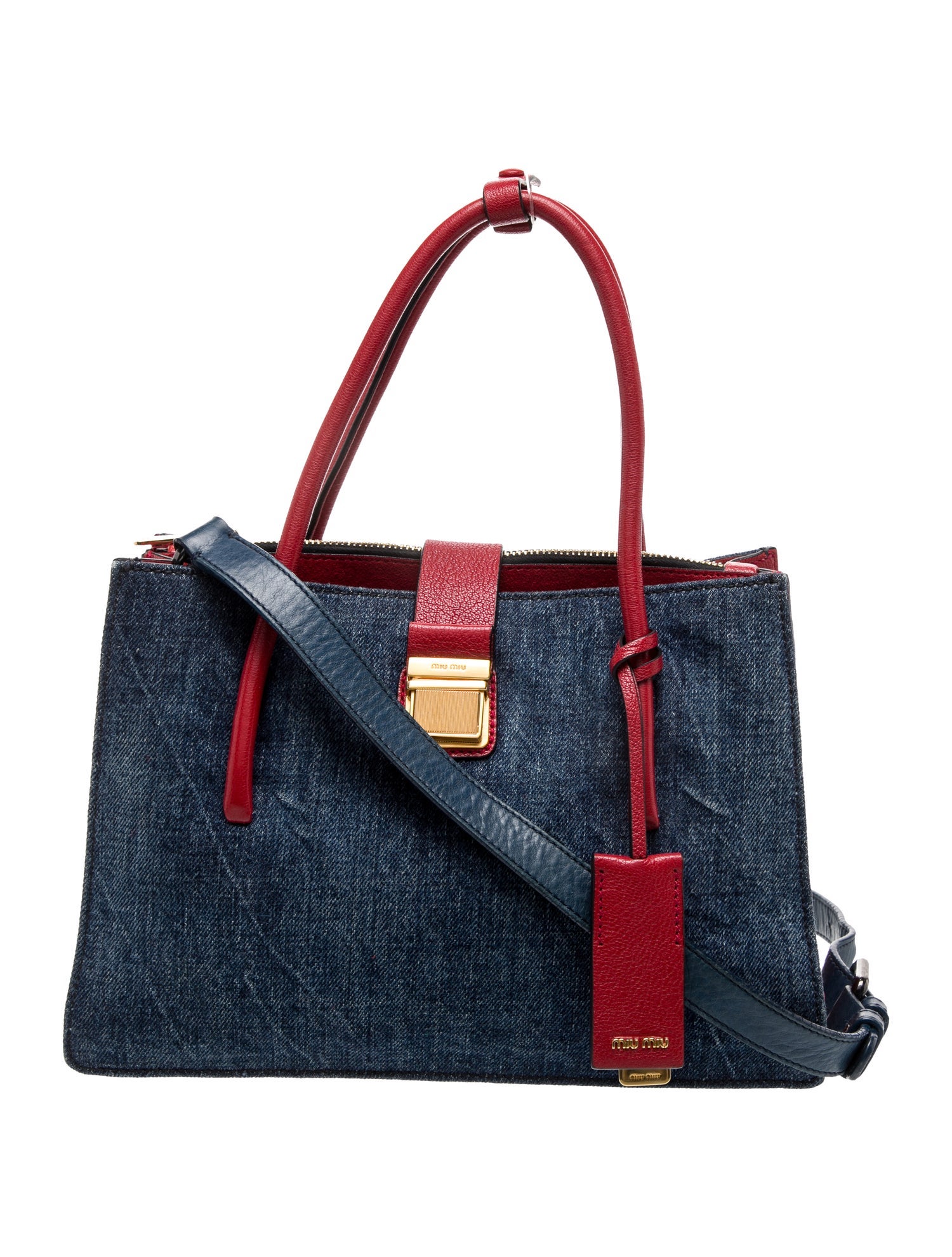 Miu Miu Denim Shoulder Bag