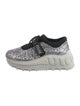 Miu Miu Glitter Colorblock Pattern Athletic Sneakers