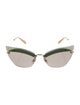 Miu Miu Cat-Eye Mirrored Sunglasses