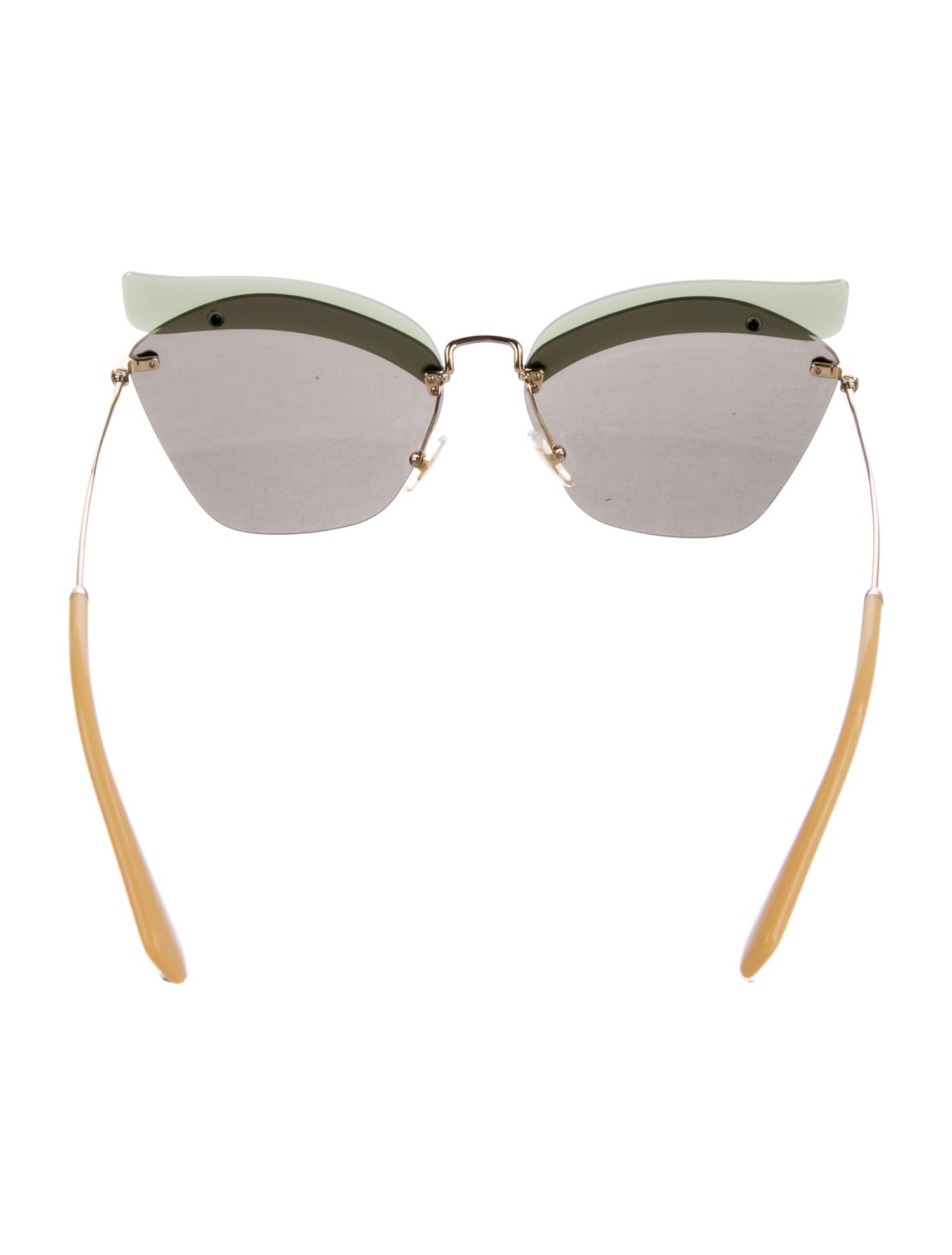 Miu Miu Cat-Eye Mirrored Sunglasses