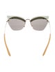 Miu Miu Cat-Eye Mirrored Sunglasses