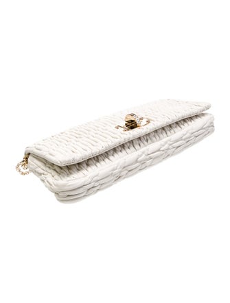 Miu Miu Leather Iconic Crystal Cloqué