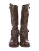 Miu Miu Leather Riding Boots