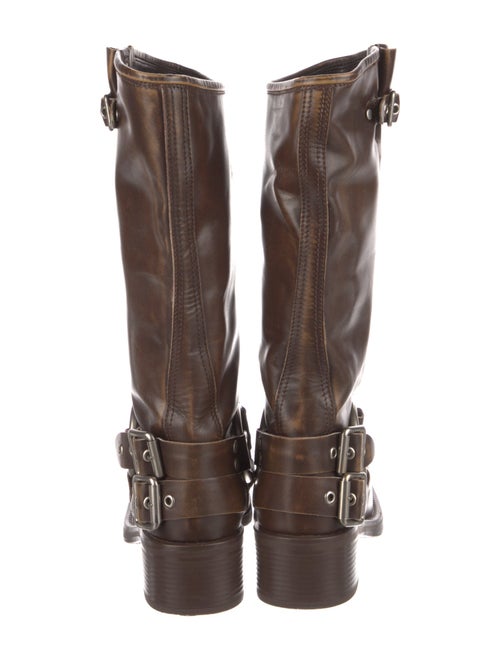 Miu Miu Leather Riding Boots