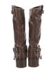 Miu Miu Leather Riding Boots
