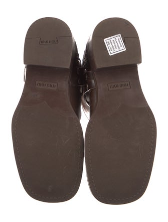 Miu Miu Leather Riding Boots