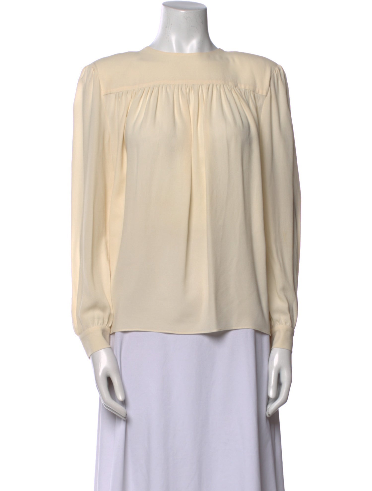Miu Miu Late 2000's - Early 2010's Scoop Neck Blouse