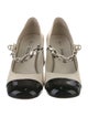 Miu Miu Faux Pearl Accents Leather Pumps