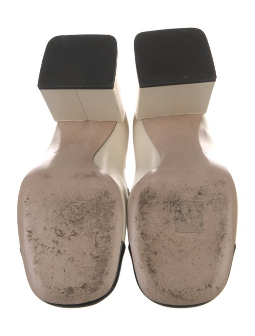 Miu Miu Faux Pearl Accents Leather Pumps