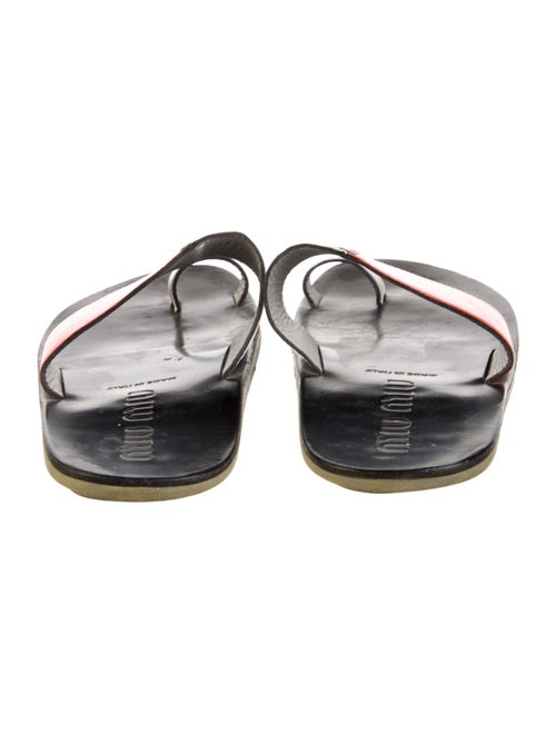 Miu Miu Leather Slides
