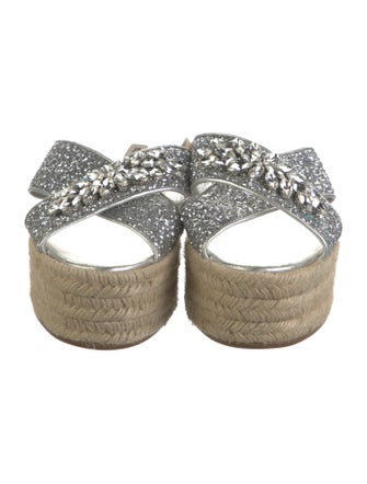 Miu Miu Glitter Glitter Accents Espadrilles