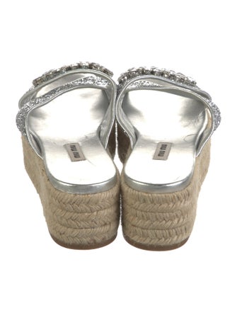 Miu Miu Glitter Glitter Accents Espadrilles