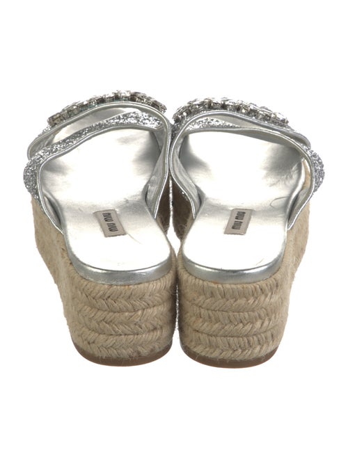 Miu Miu Glitter Glitter Accents Espadrilles