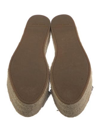Miu Miu Glitter Glitter Accents Espadrilles