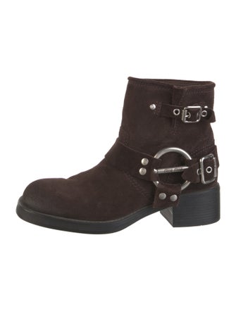 Miu Miu Leather Moto Boots