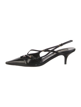 Miu Miu Patent Leather Slingback Pumps