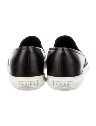 Miu Miu Leather Loafer Sneakers