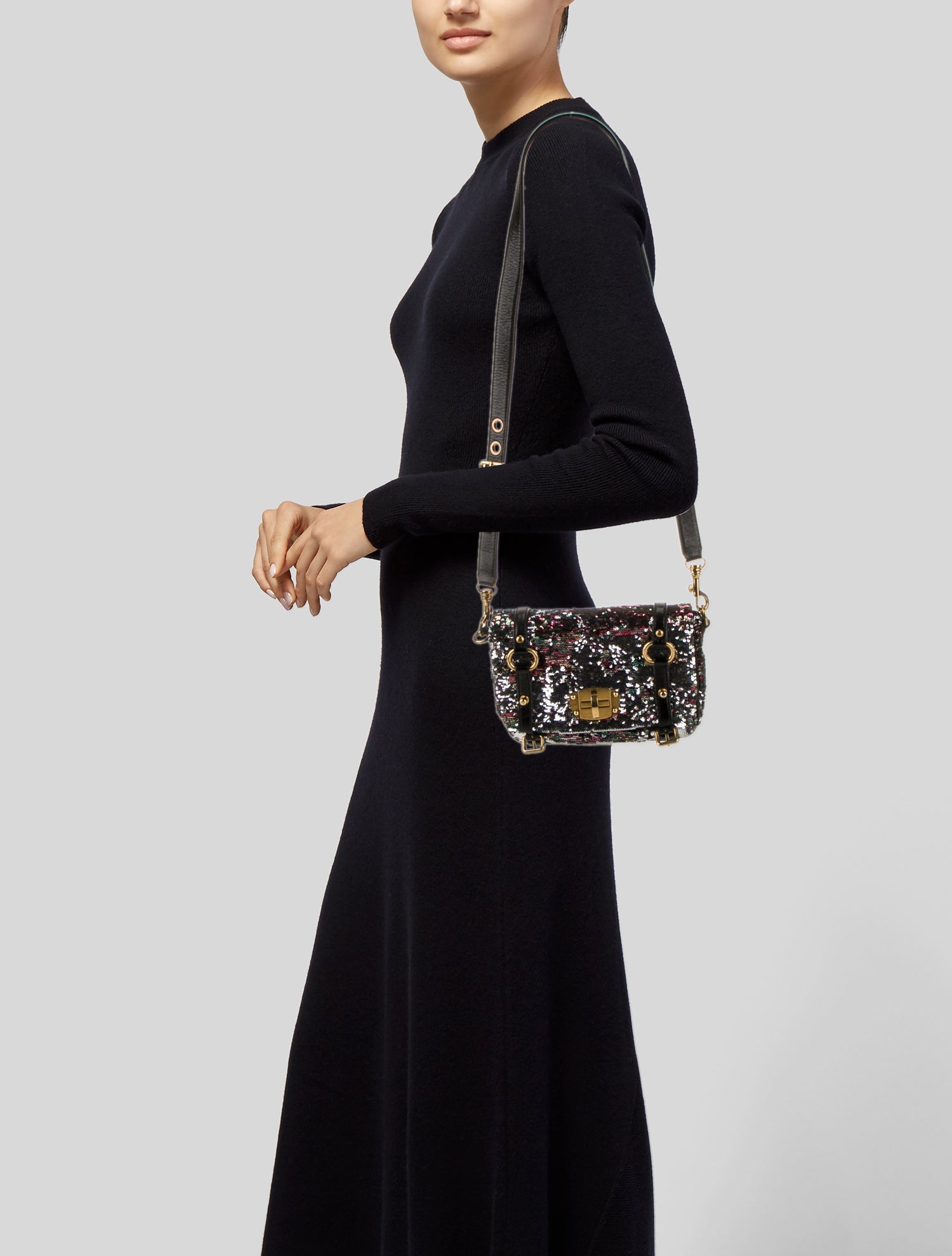 Miu Miu Sequins Crossbody Bag