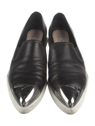 Miu Miu Leather Loafers
