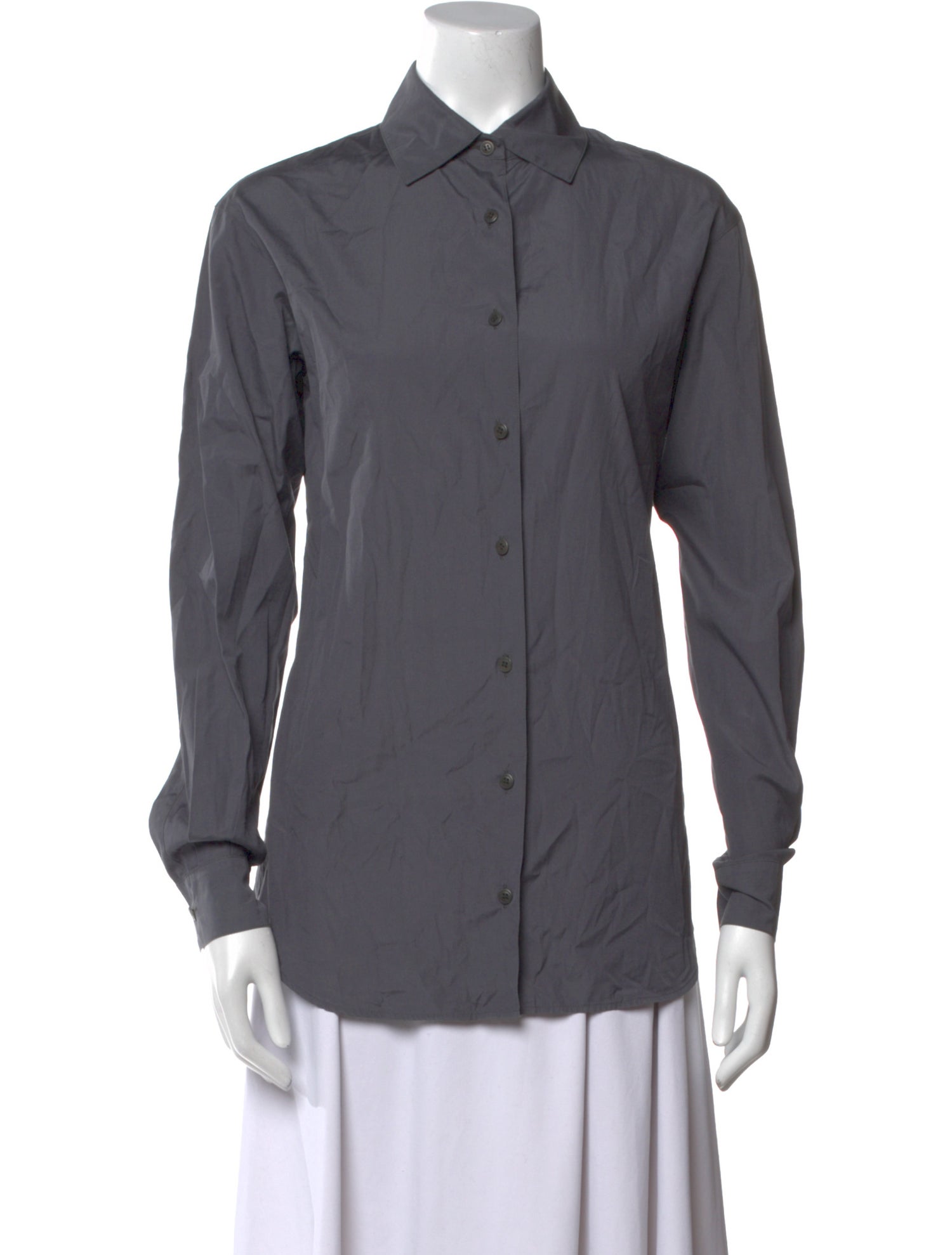 Miu Miu Vintage Long Sleeve Button-Up Top