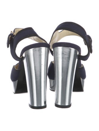 Miu Miu Canvas D'Orsay Pumps