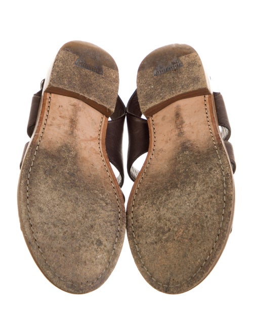 Miu Miu Leather Slingback Sandals