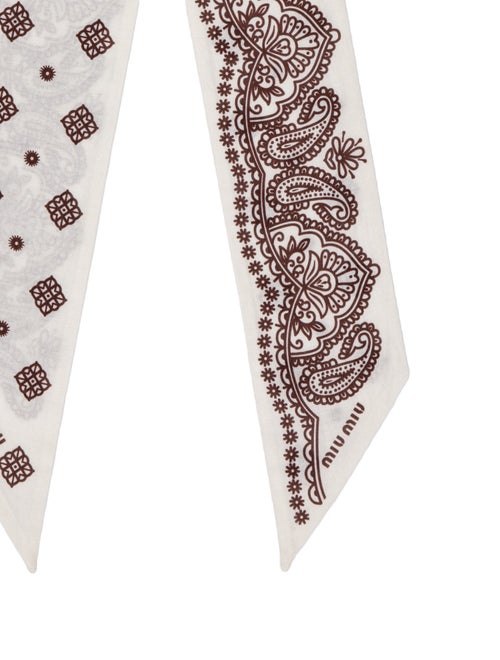 Miu Miu Printed Scarf