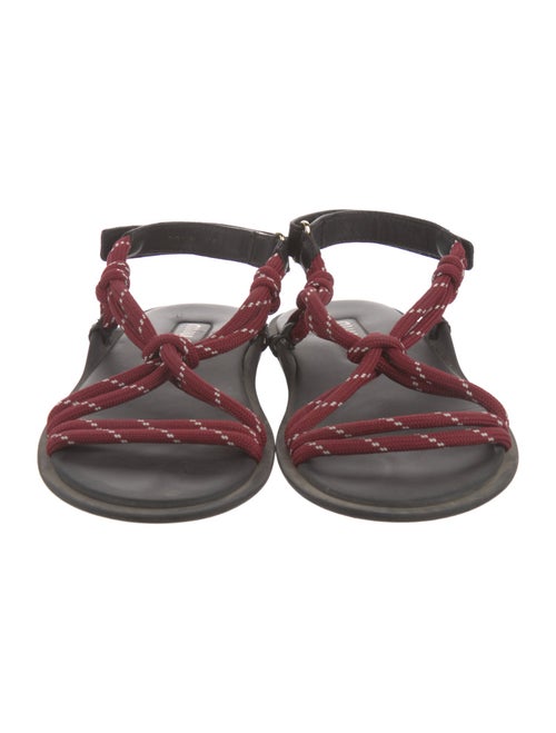 Miu Miu Leather Slingback Sandals