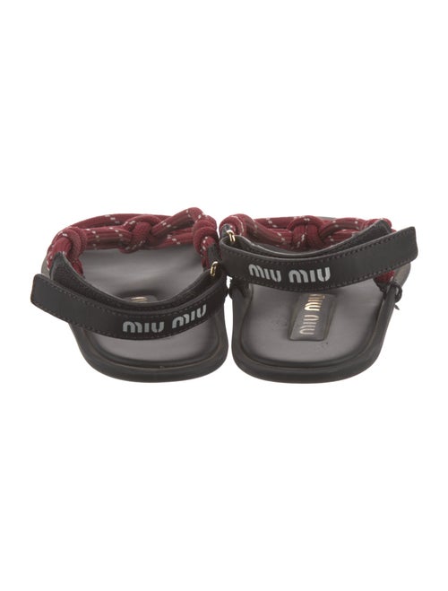Miu Miu Leather Slingback Sandals