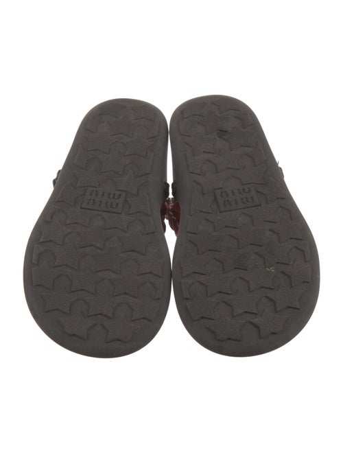 Miu Miu Leather Slingback Sandals