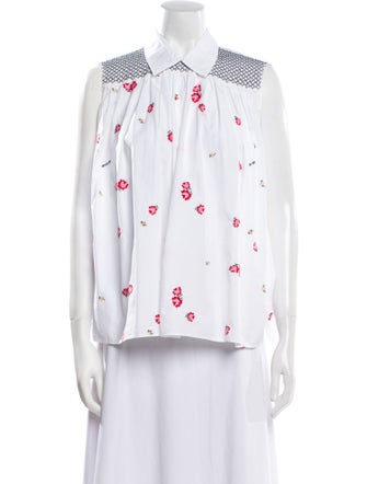 Miu Miu 2019 Printed Button-Up Top
