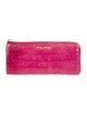 Miu Miu Embossed Leather Continental Wallet