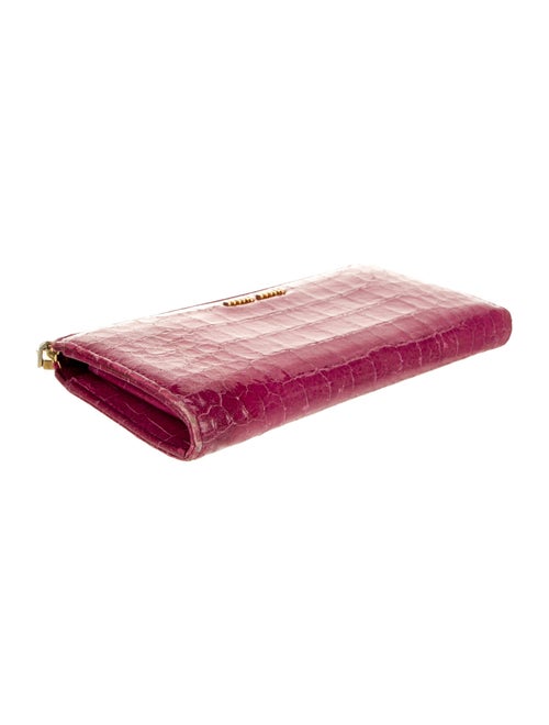 Miu Miu Embossed Leather Continental Wallet