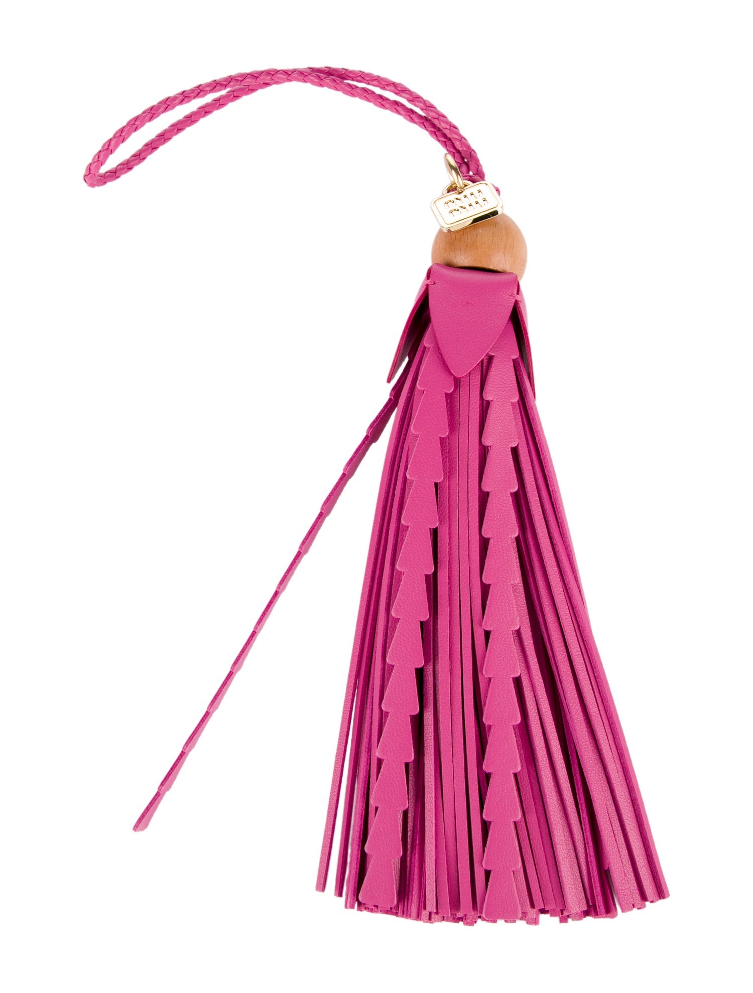 Miu Miu Leather Tassel Keychain w/Tags