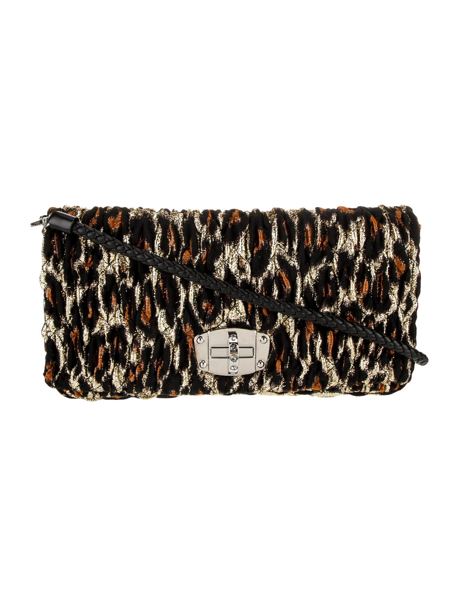 Miu Miu Canvas Shoulder Bag