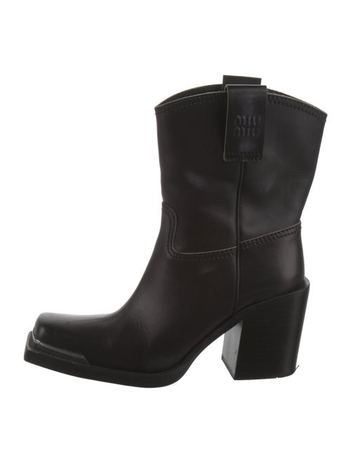 Miu Miu Leather Western Boots