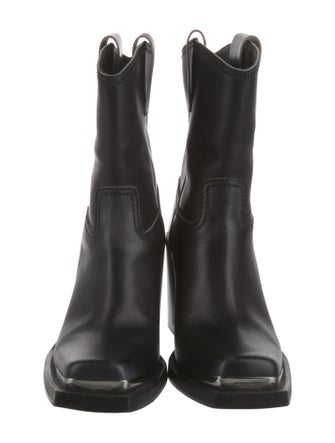 Miu Miu Leather Western Boots