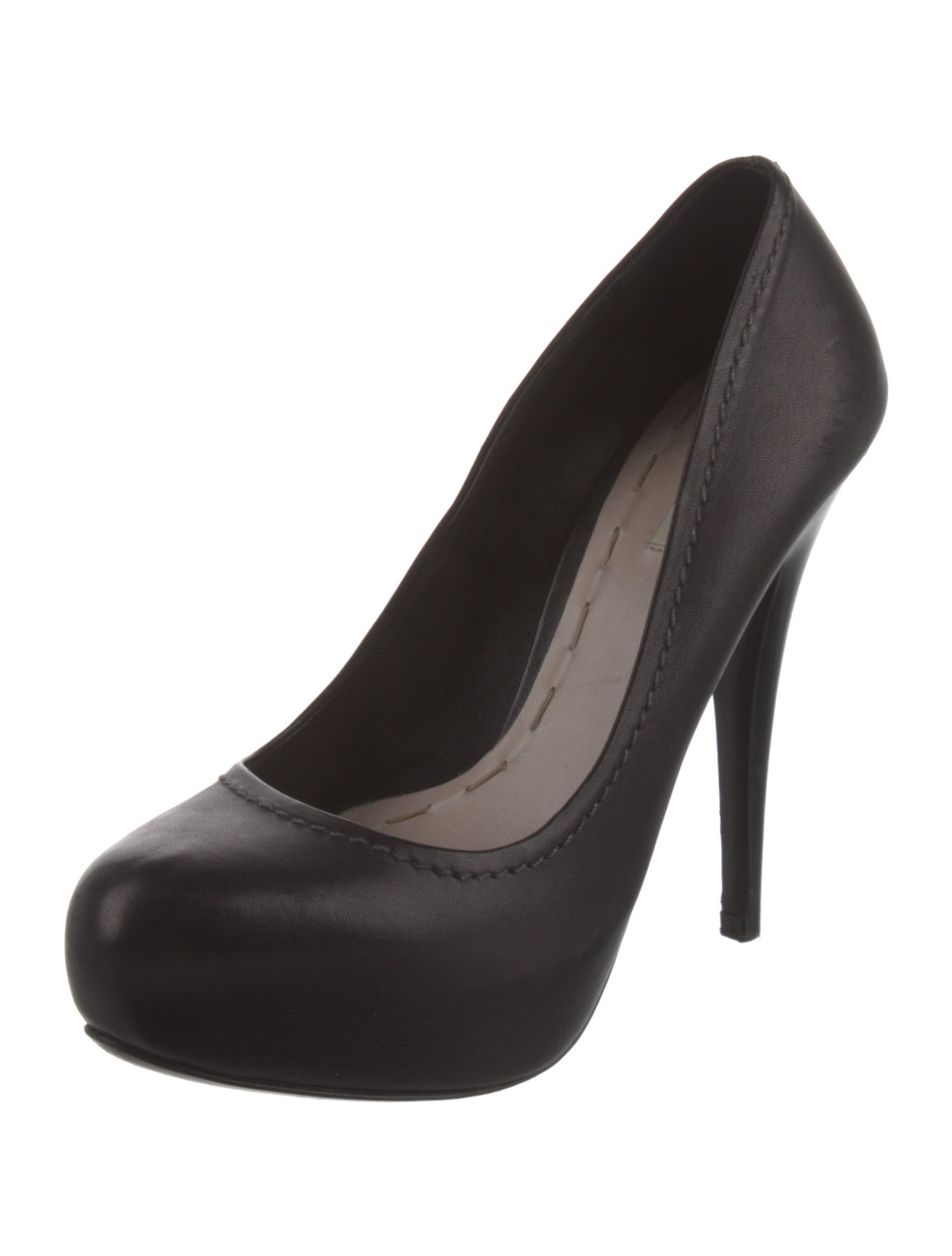 Miu Miu Leather Bow Accents Pumps