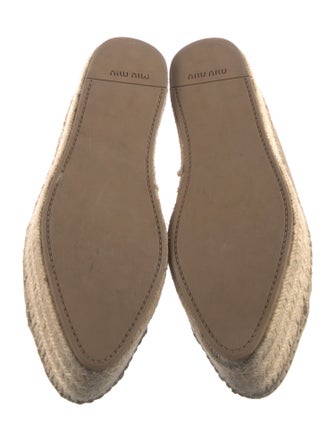 Miu Miu Suede Espadrille Sneakers