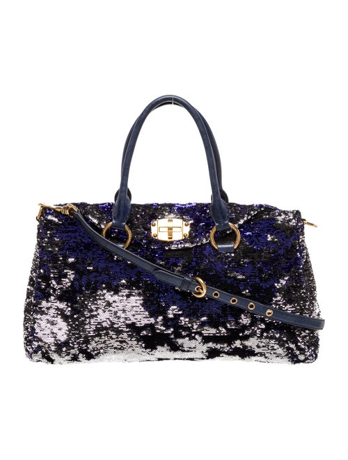 Miu Miu Sequins Top Handle Bag