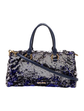 Miu Miu Sequins Top Handle Bag