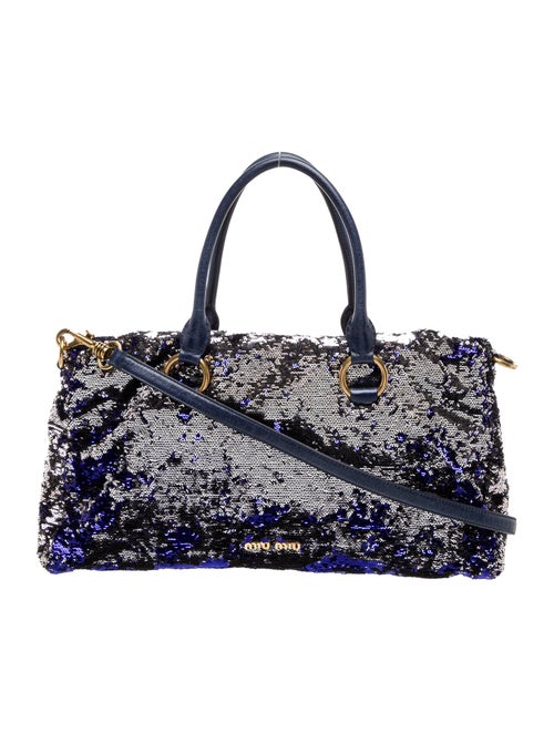 Miu Miu Sequins Top Handle Bag