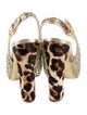 Miu Miu Glitter Printed Slingback Pumps