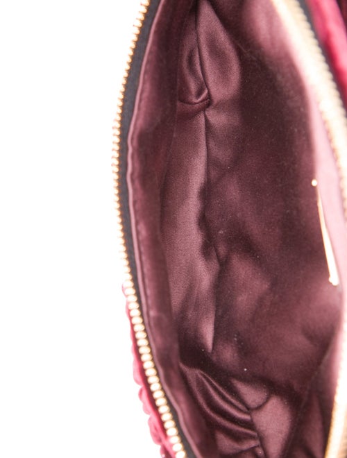 Miu Miu Velvet Matelassé Belt Bag w/ Chain