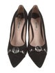 Miu Miu Suede Crystal Embellishments Pumps