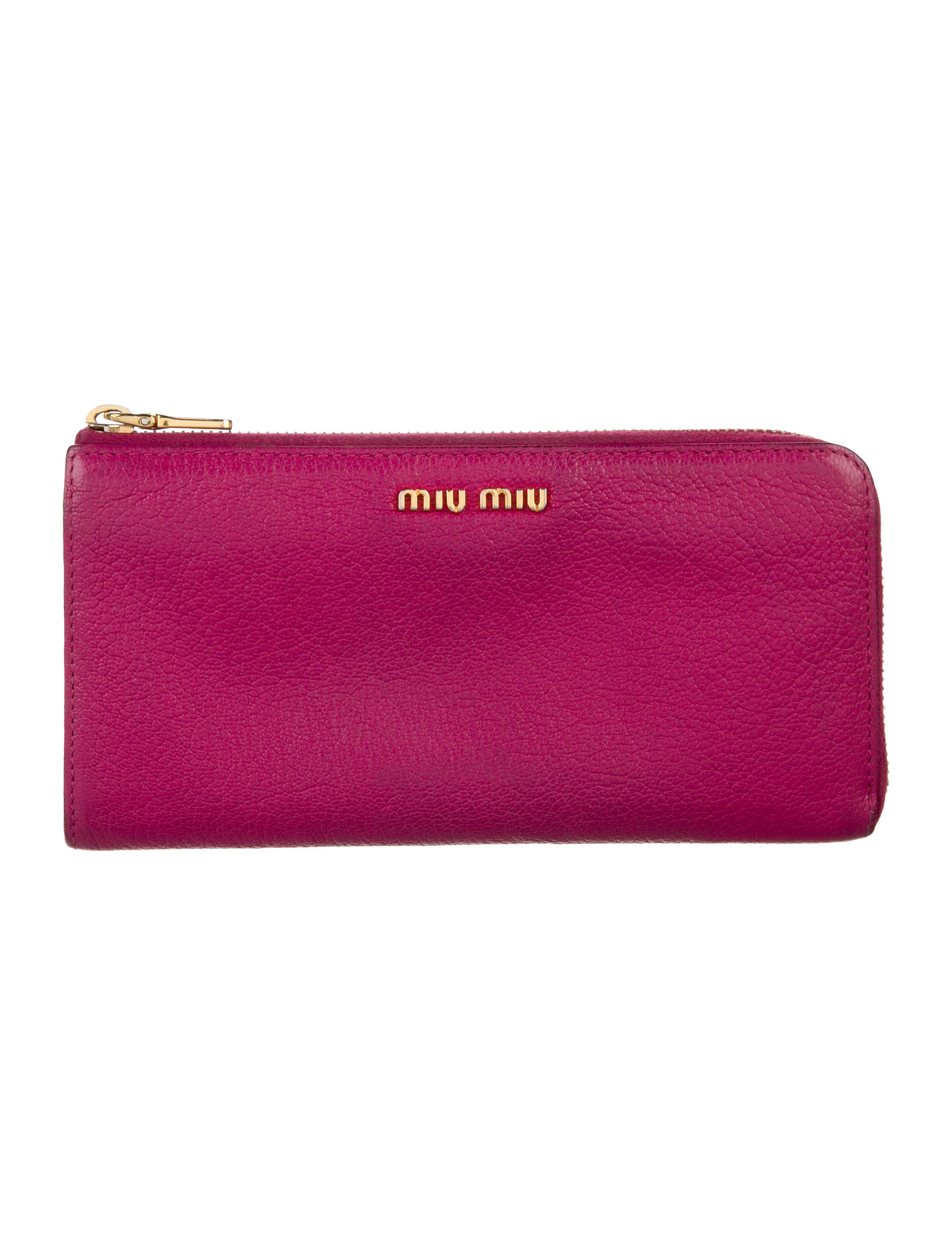 Miu Miu Vitello Phenix Leather Wallet